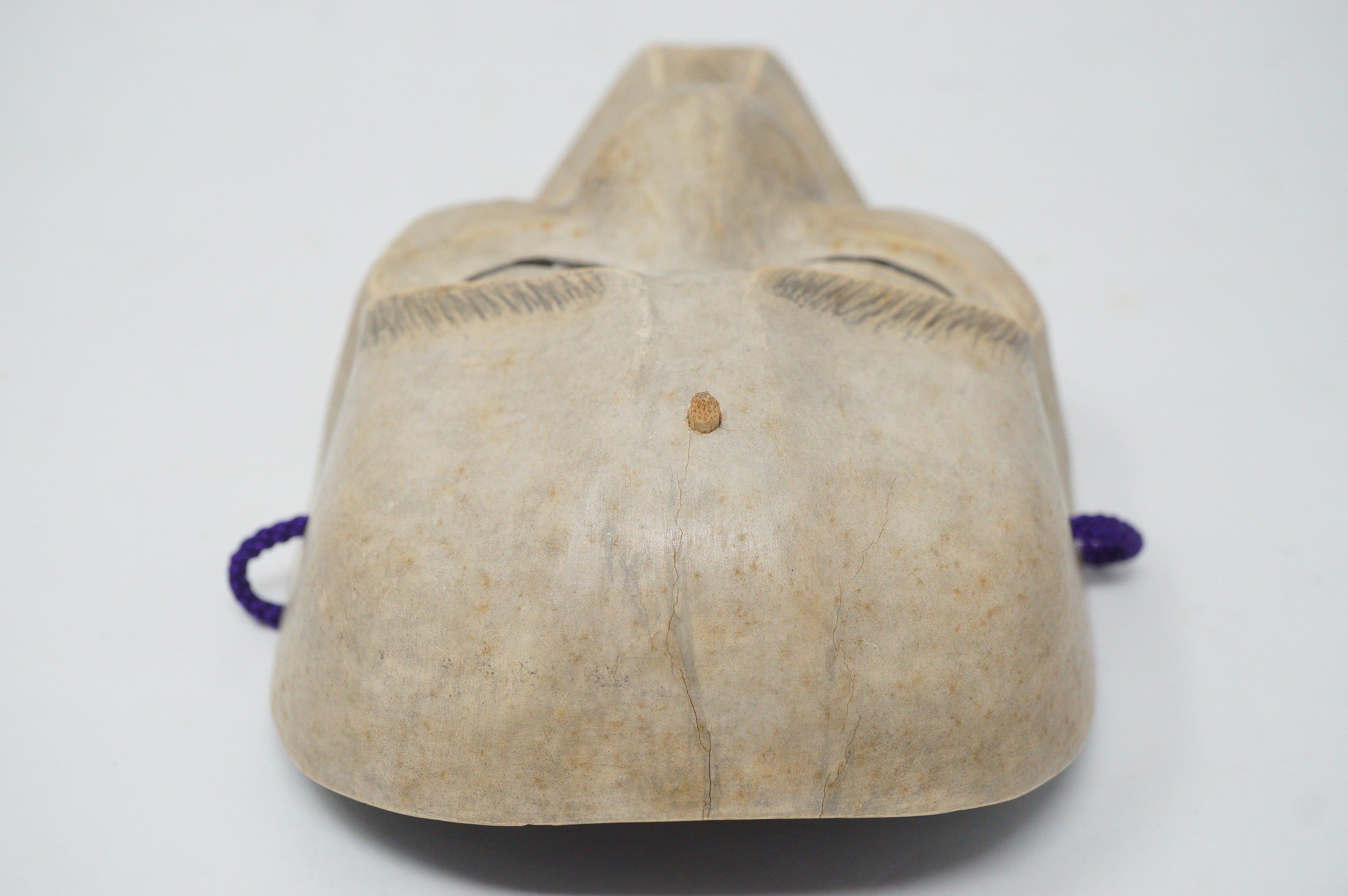 Japanese Yase Otoko Noh Theater Wooden Mask Finely Carved Original from Japan 1227F7