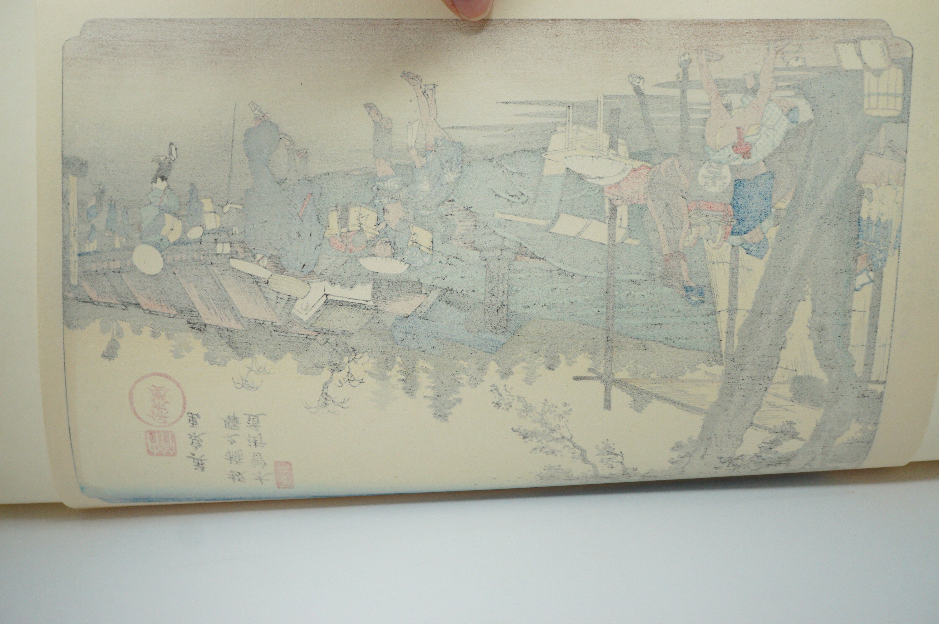 Japanese Quality Woodblock Print Recarved Edition by Keisai Eisen 1026D8