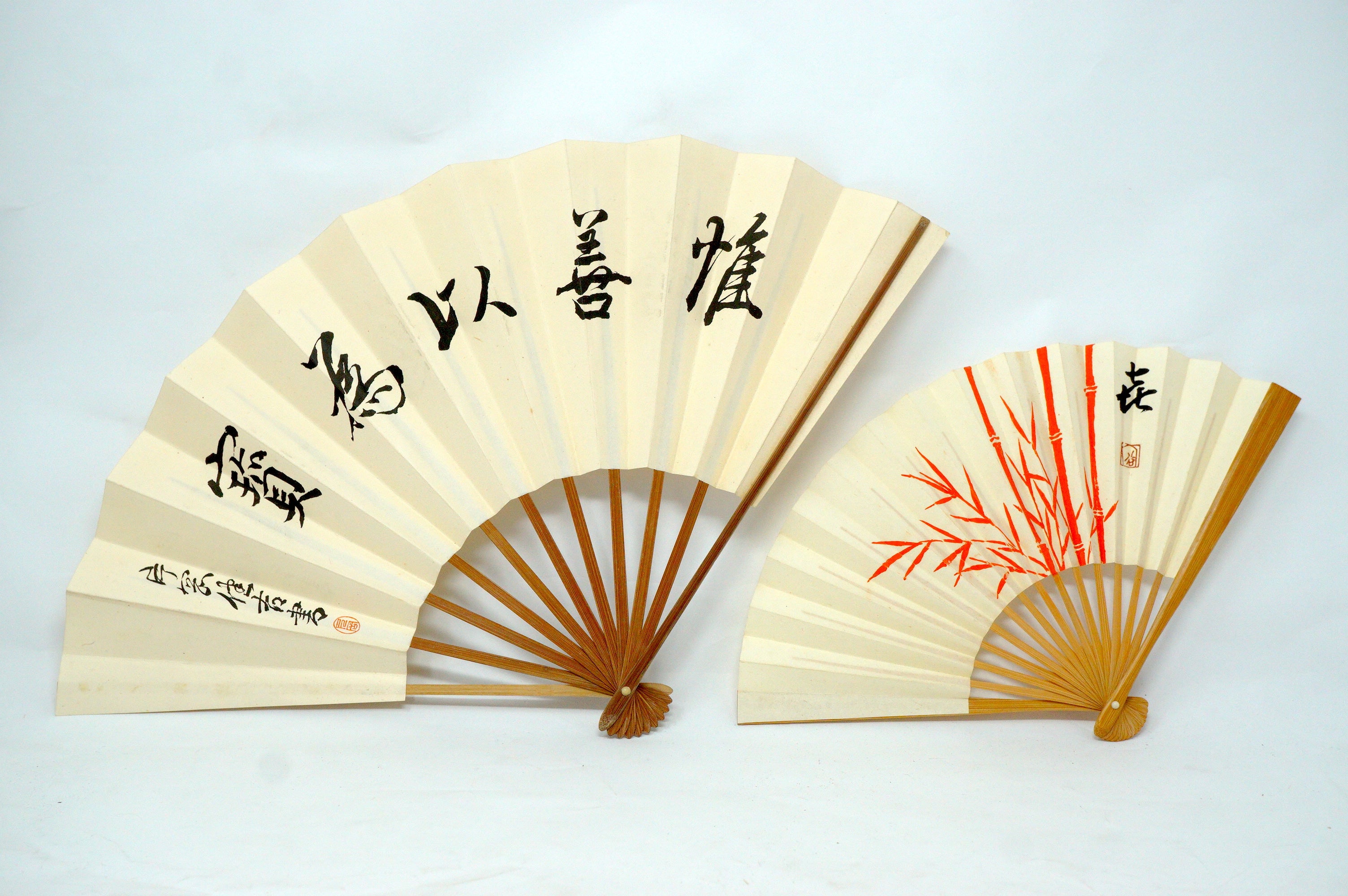Japanische Sensu Faltfächer-Kollektion x10 Vintage Original 扇子 aus Japan 1127D8