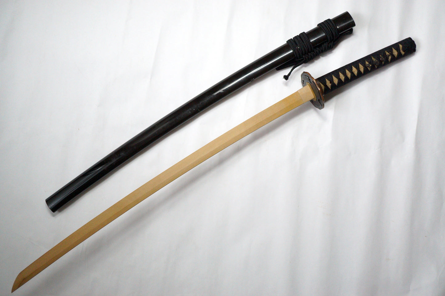 Japanese Katana Longsword Original Sword Parts with Customized Wooden Blade from Japan 1211E8