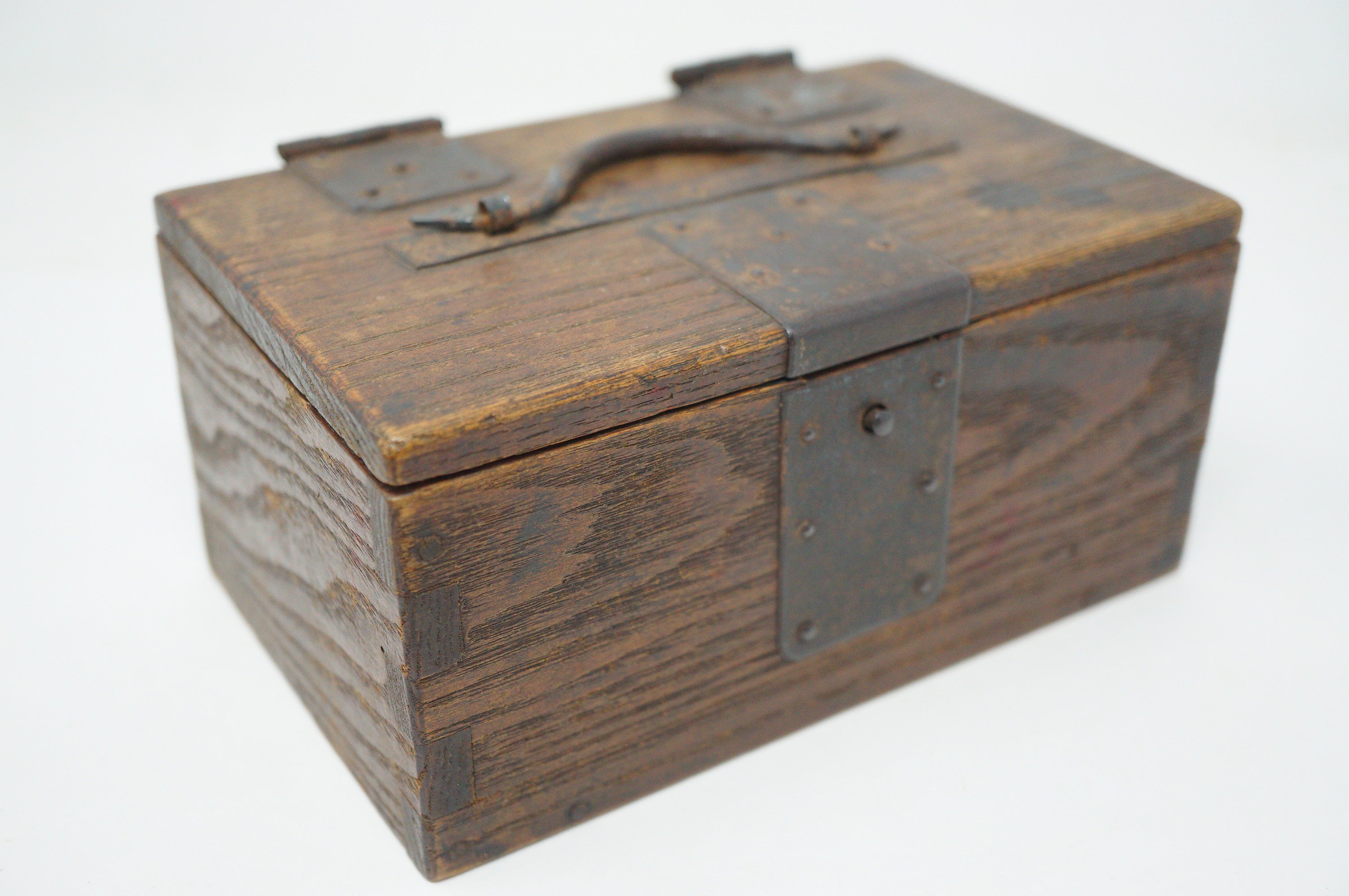 Japanese Small Calligraphy Ink Storage Chest Box from the early 20th C ...