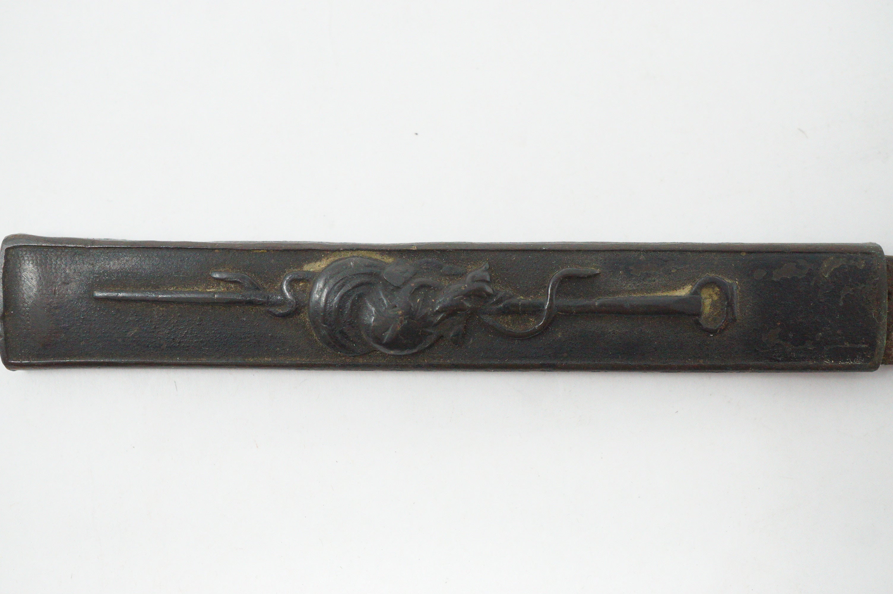 Japanese Kozuka Knife Signed Iron Blade Antique Sword Accessories from Japan 0617G9