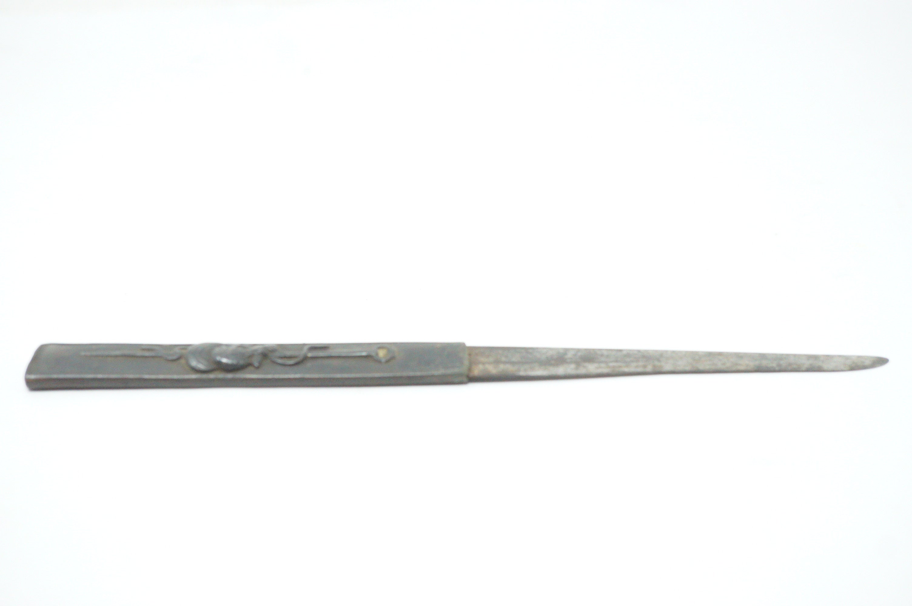 Japanese Kozuka Knife Signed Iron Blade Antique Sword Accessories from Japan 0617G9