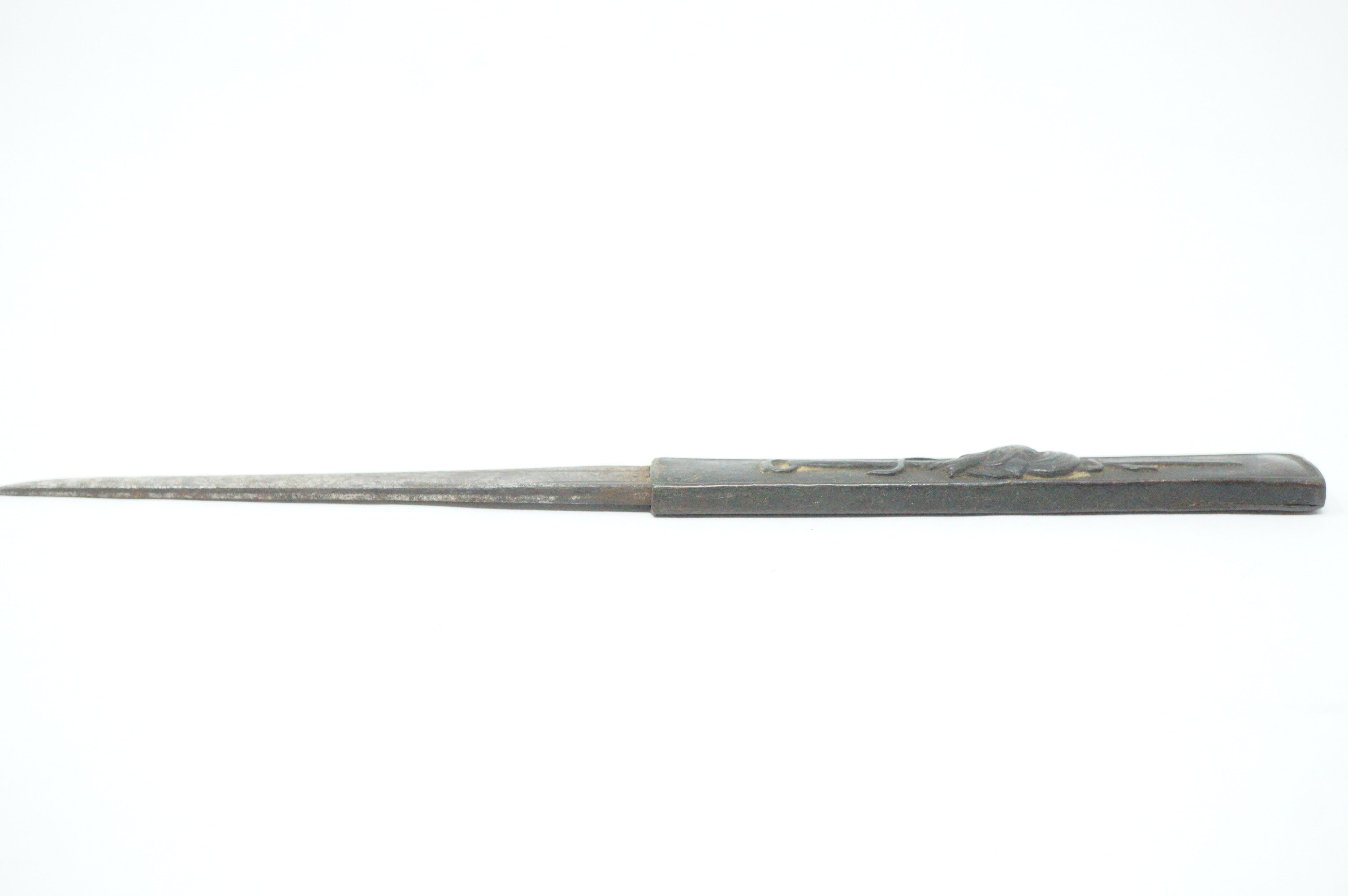 Japanese Kozuka Knife Signed Iron Blade Antique Sword Accessories from Japan 0617G9