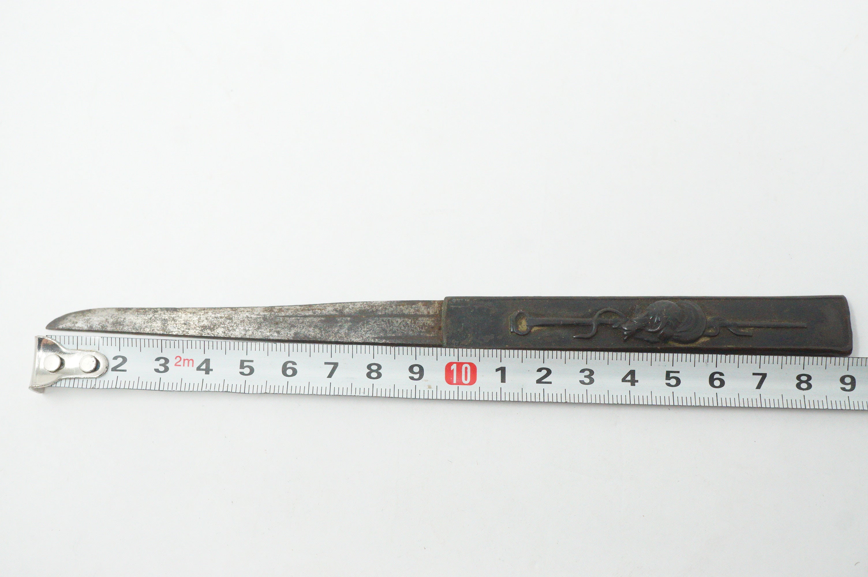 Japanese Kozuka Knife Signed Iron Blade Antique Sword Accessories from Japan 0617G9