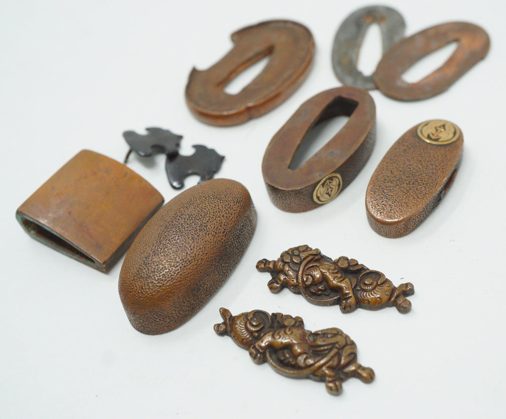 Antique Original Sword Parts Set for Japanese Wakizashi High Quality 0721D9