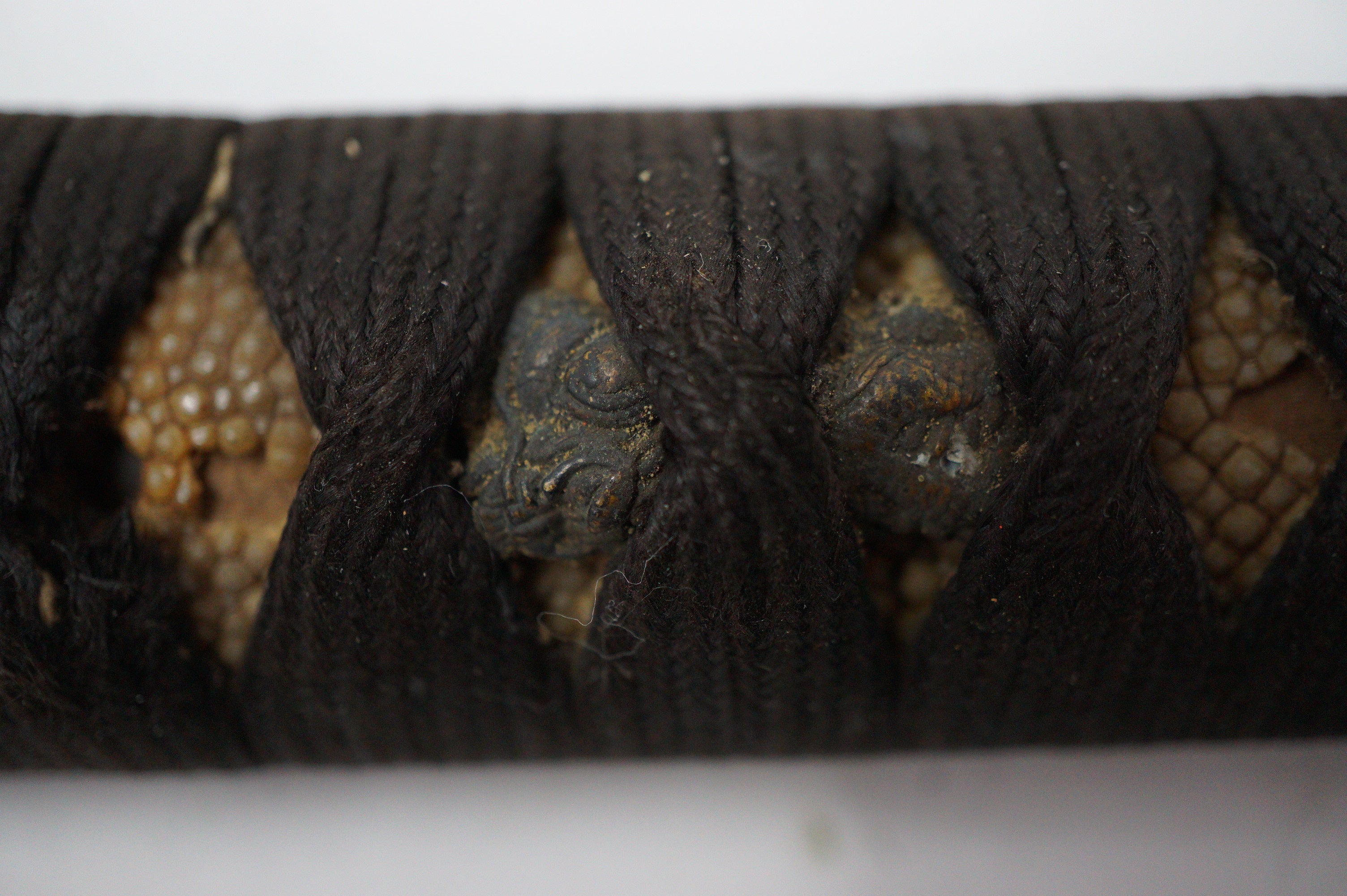 Japanese Wakizashi Sword Parts Saya Tsuka Tsuba etc. Antique Original from Japan 0119E9