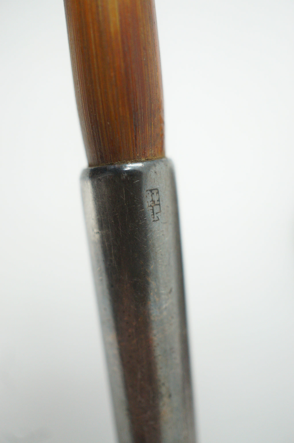 Japanese Antique Tobacco Ire Set with fine  Silver-Maekanagu, Pipe & Lacquered Kiserudzutsu 0204F9
