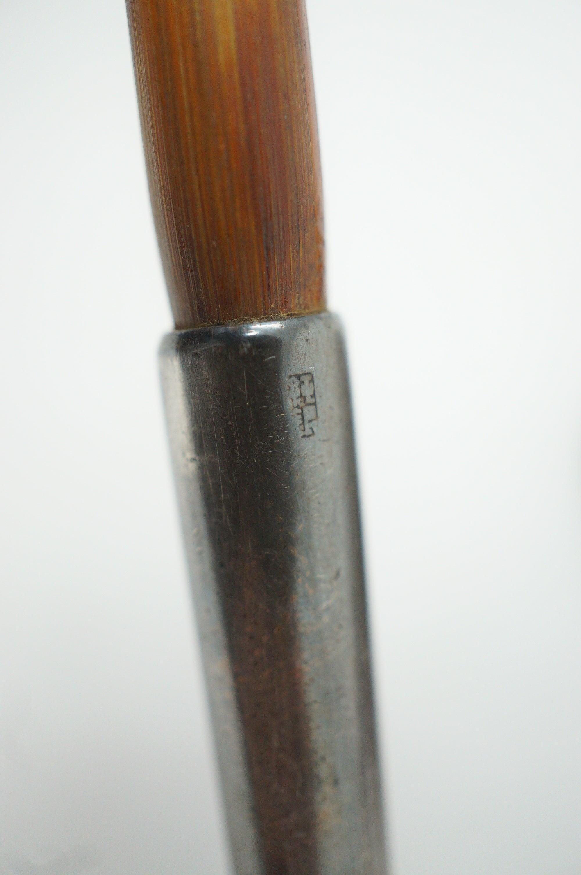 Japanese Antique Tobacco Ire Set with fine  Silver-Maekanagu, Pipe & Lacquered Kiserudzutsu 0204F9