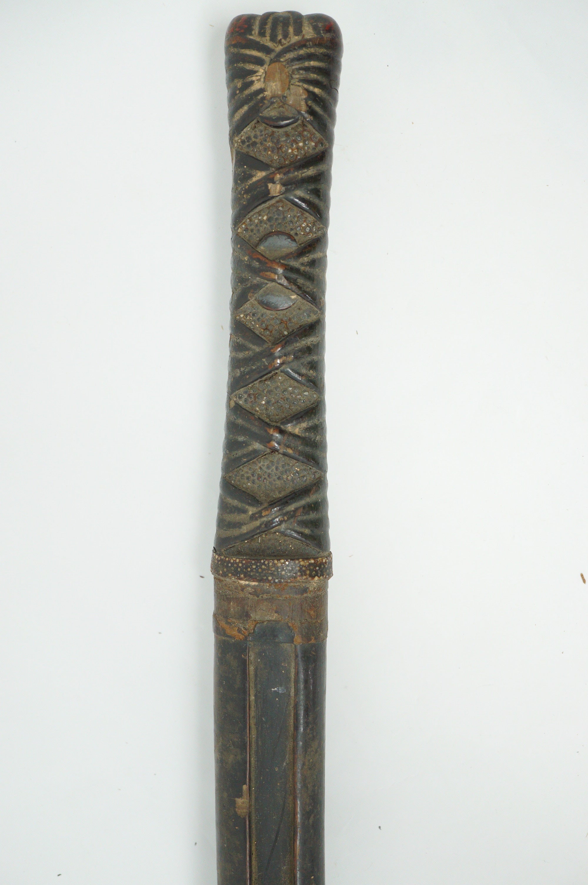 Japanese Tea-Sword Wooden Chato Chagatana Unique Antique Original from Japan 0619E9