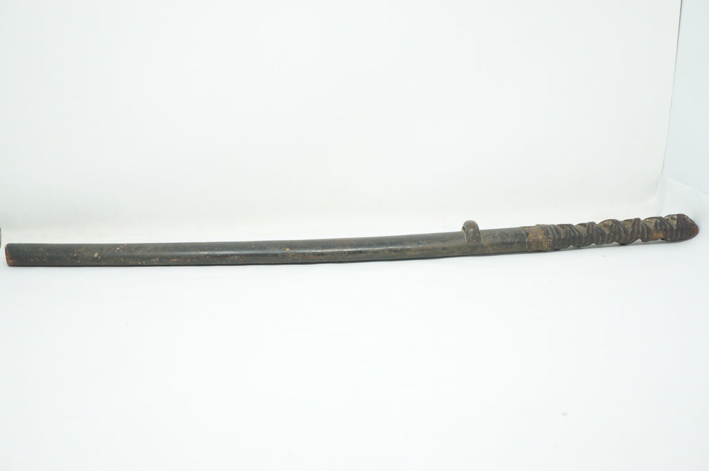 Japanese Tea-Sword Wooden Chato Chagatana Unique Antique Original from Japan 0619E9