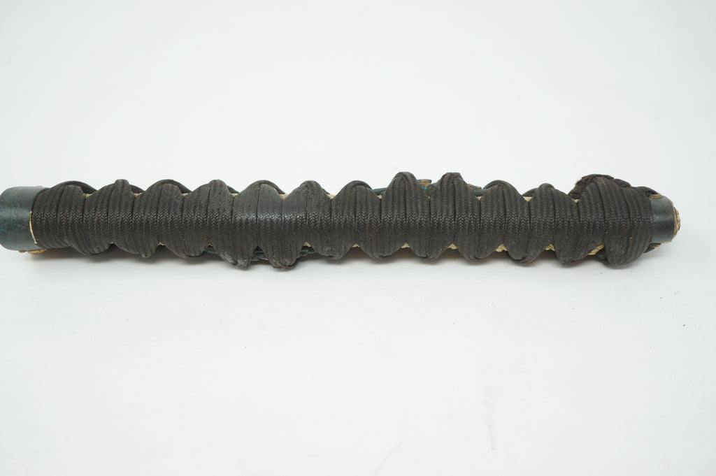 Japanese Katana Sword Parts Tsuka Handle Tiger Inlays Signed Tsuba Guard Original Set 0922F9