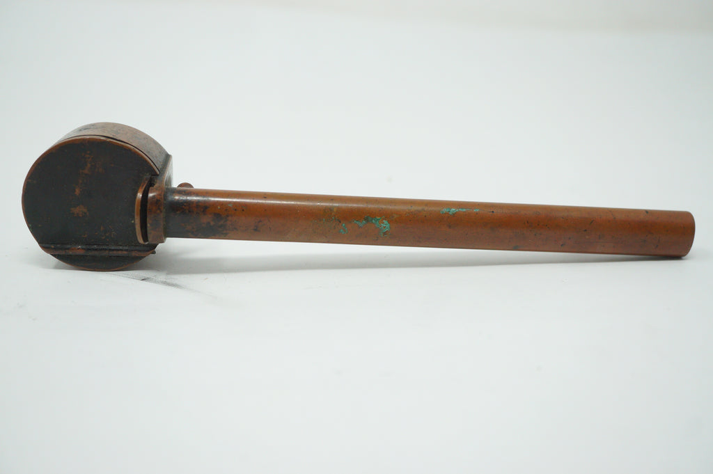 Japanese Portable Calligraphy Ink Container Antique Yatate made of Copper incl. Brush 0930F9