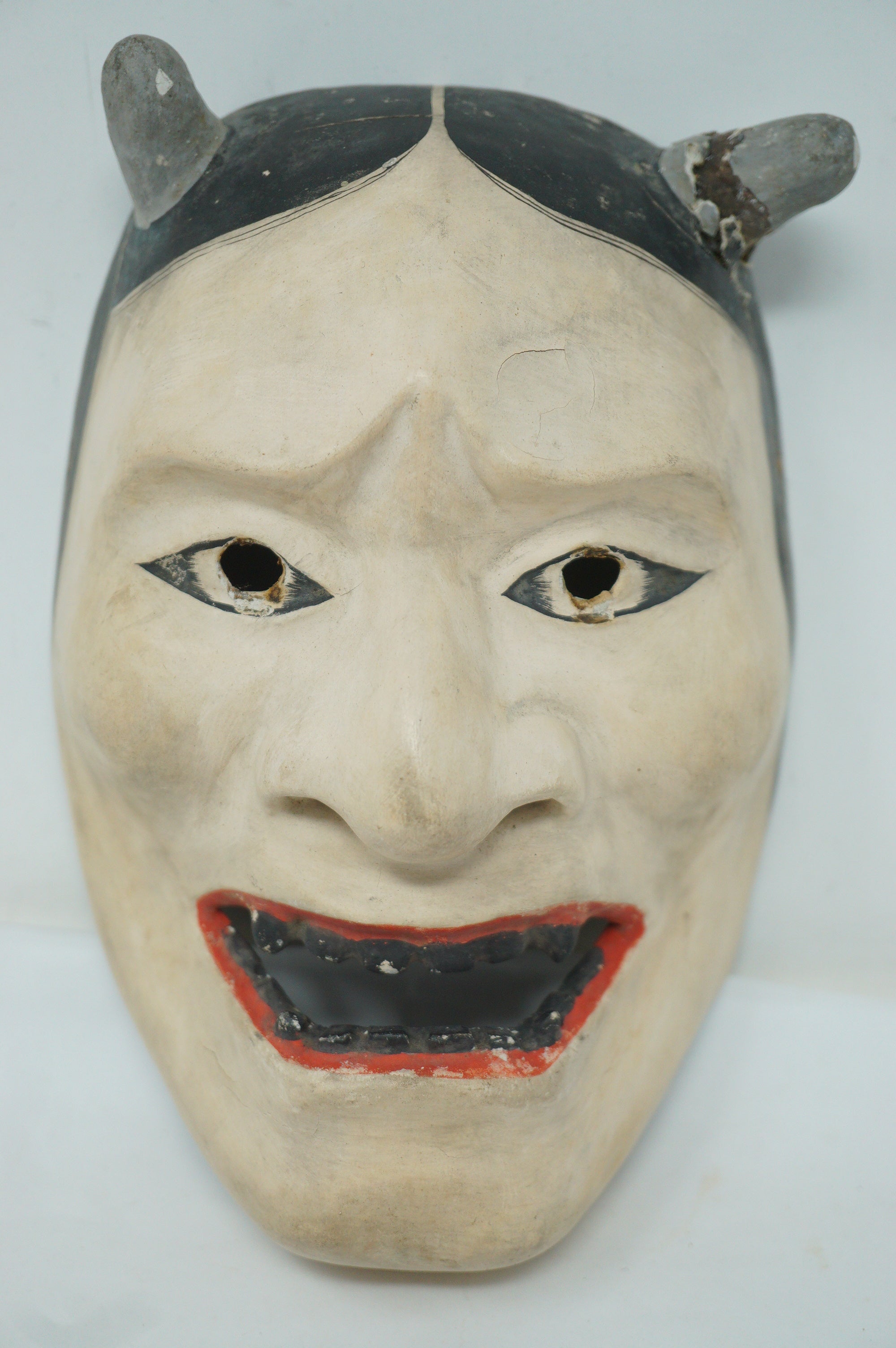 日本明治时代能剧木面具，采用日本原版 0331F9 鬼风格
