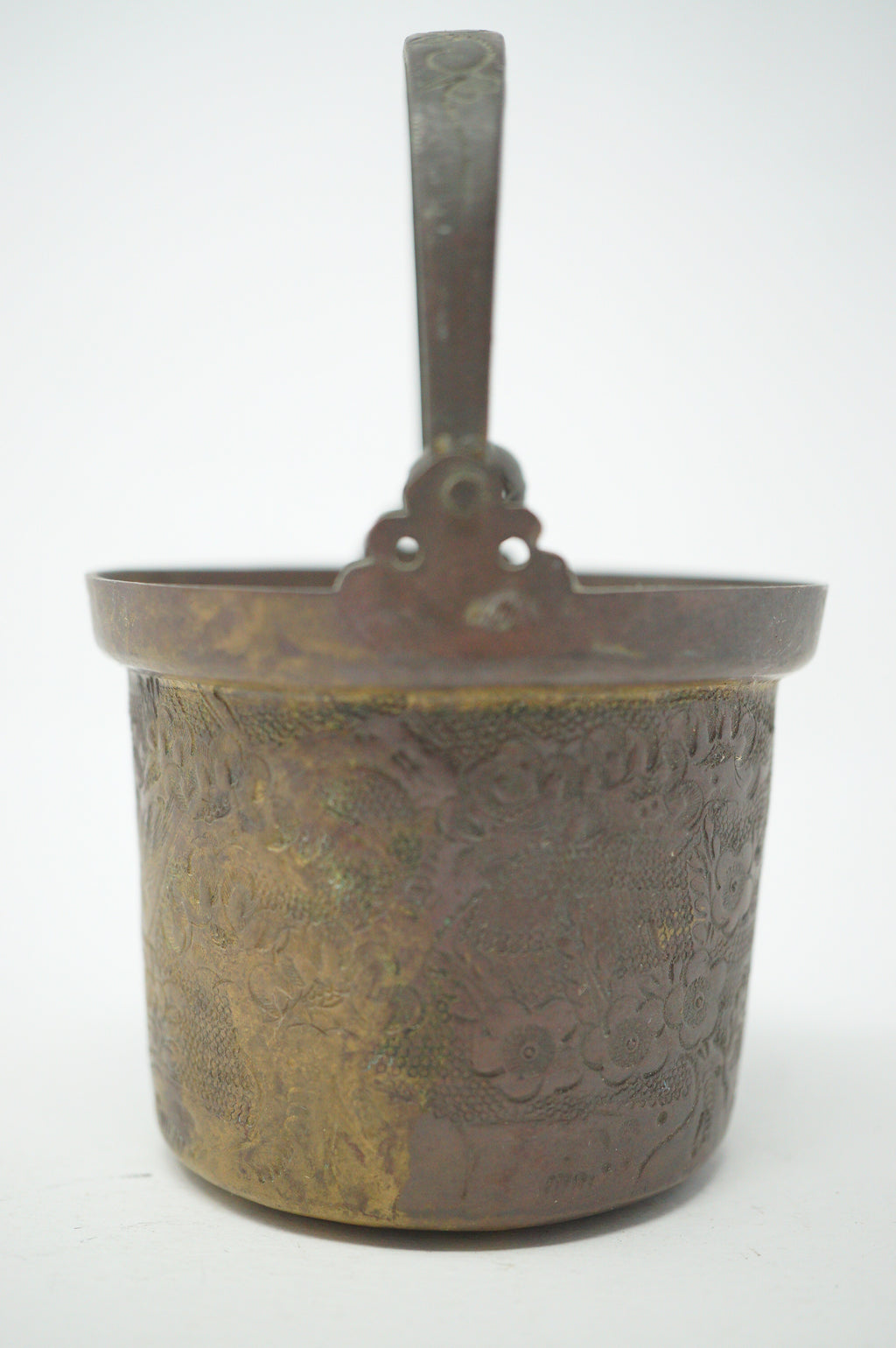 Eleganter Kupfer-Teekessel mit detaillierter Gravur „Japanese Antique“ 0914D9