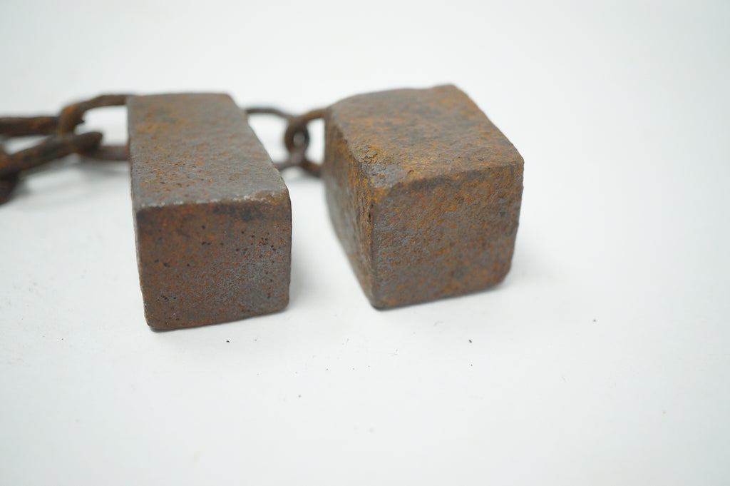 Japanese Kusarigama Antique Sickle Chain & Weights Original from Japan 1223F9