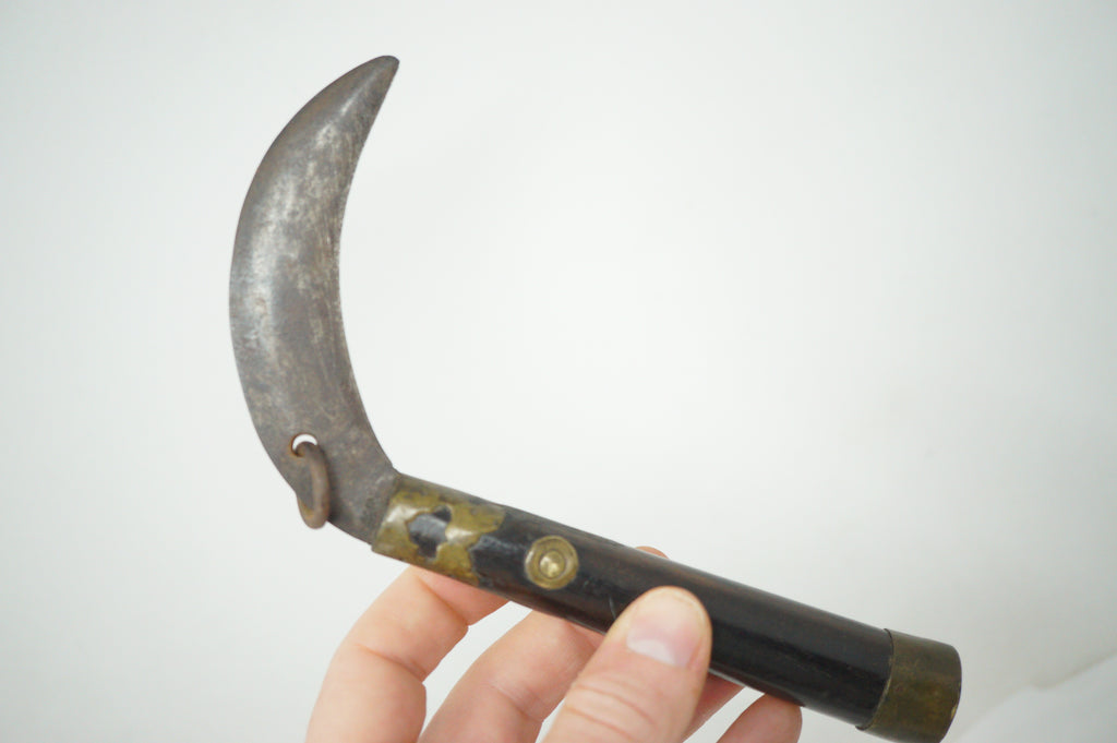 Japanese Kusarigama Antique Sickle Chain & Weights Original from Japan 1223F9