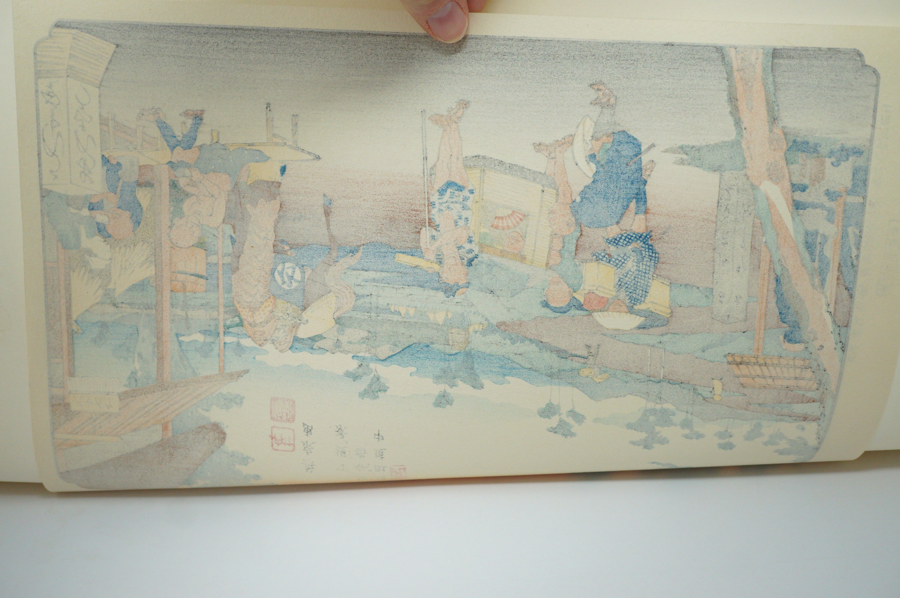 Japanese Quality Woodblock Print Recarved Edition by Keisai Eisen 1026D9