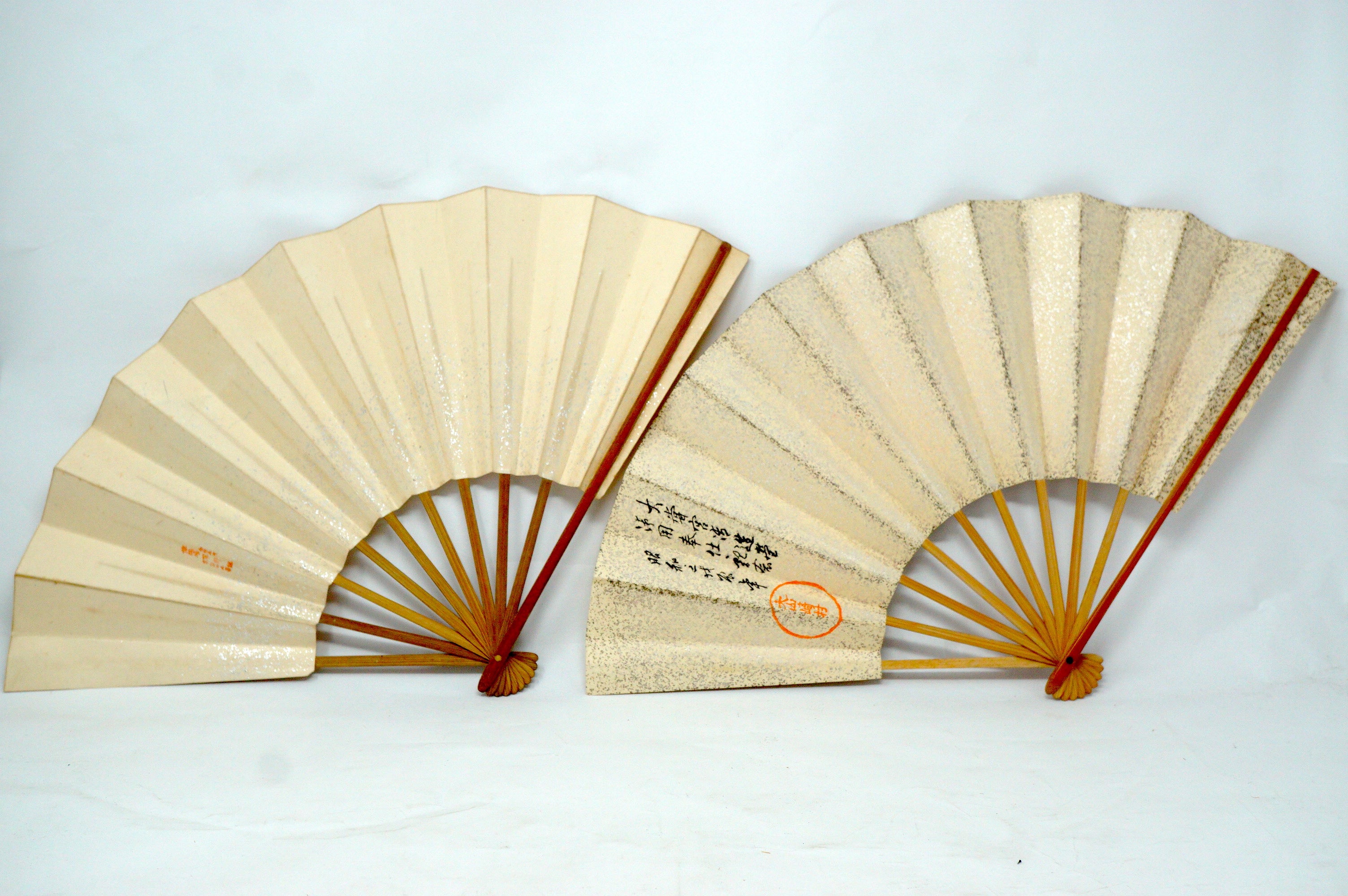 Japanische Sensu Faltfächer-Kollektion x10 Vintage Original 扇子 aus Japan 1127D9