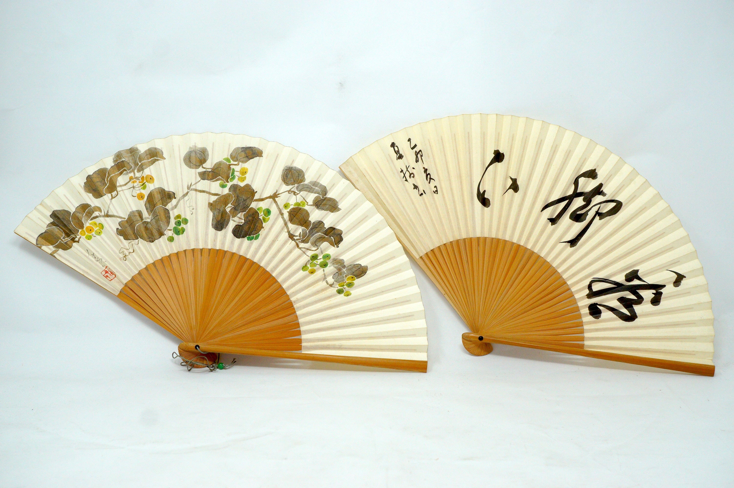 Japanische Sensu Faltfächer-Kollektion x10 Vintage Original 扇子 aus Japan 1127D9