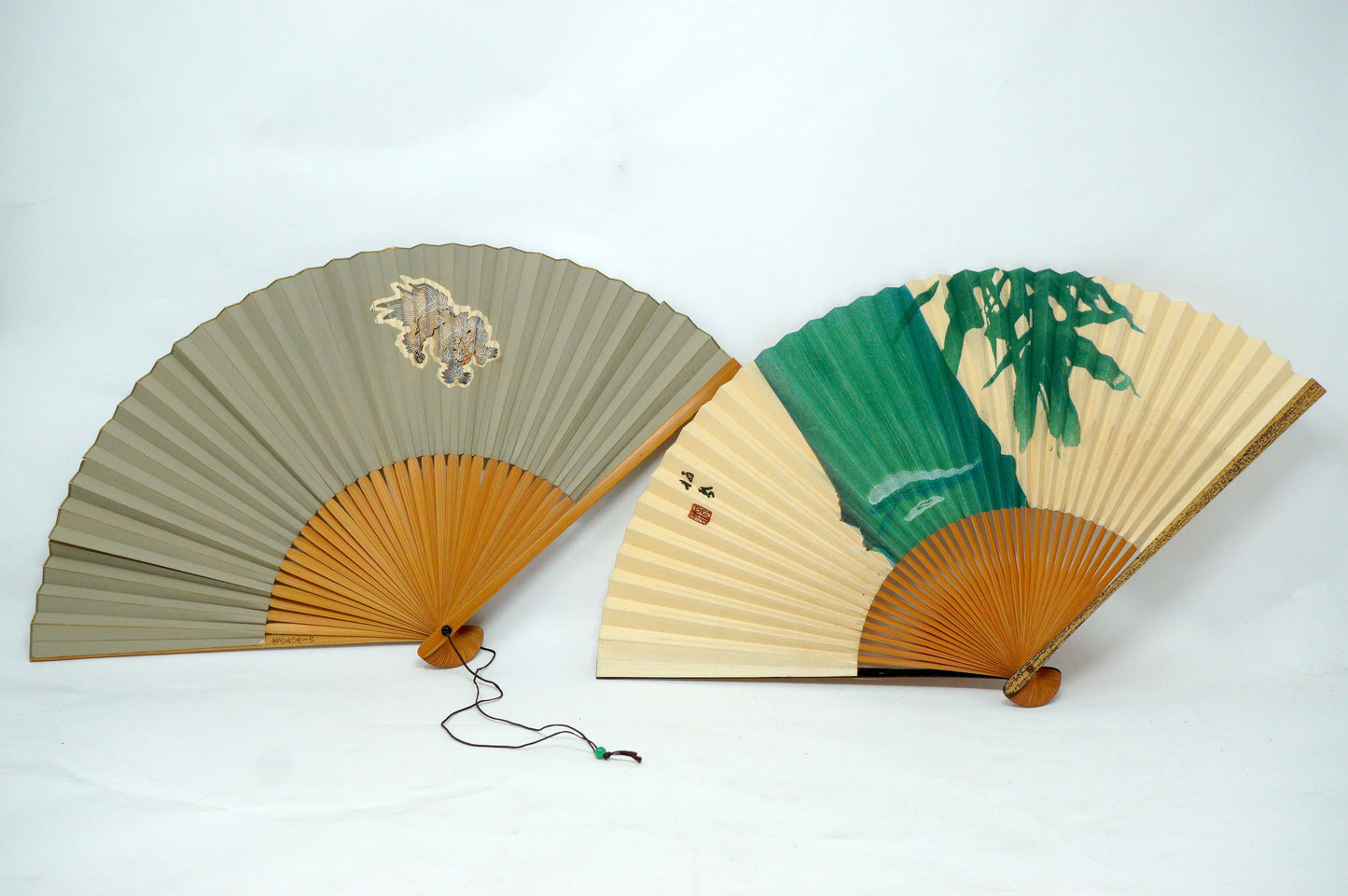 Japanische Sensu Faltfächer-Kollektion x10 Vintage Original 扇子 aus Japan 1127D9